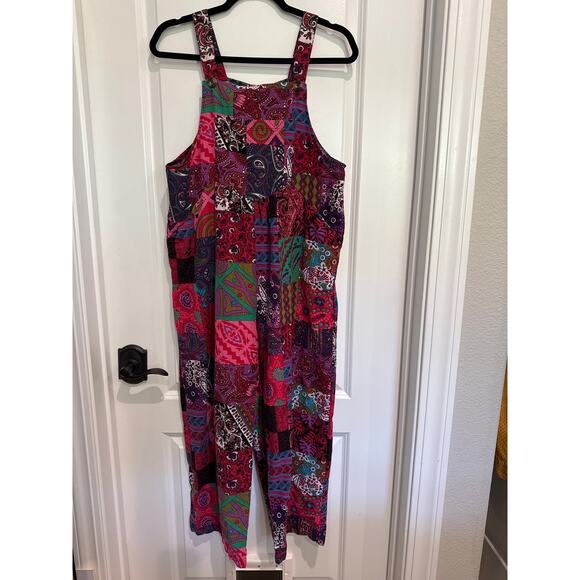 MSRP $49 Ethnic Print Wide Leg Jumpsuit Wide Leg Romper Size S-M | SAME DAY SHIP - Picture 2 of 7